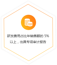 研發(fā)費用占比年銷售額的 5% 以上，出具專項審計報告 
